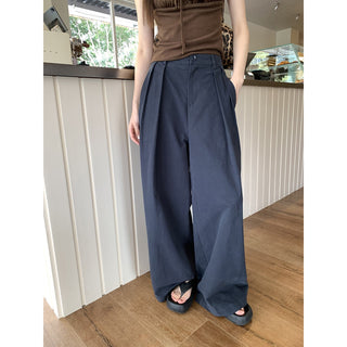 Cotton Wide-Leg Pants