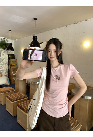 Pink Korean Top