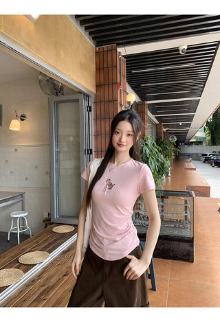 Pink Korean Top