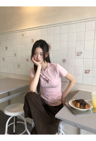Pink Korean Top