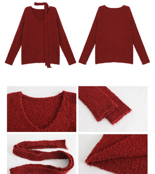 V-Neck Loose Sweater