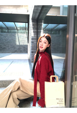 V-Neck Loose Sweater