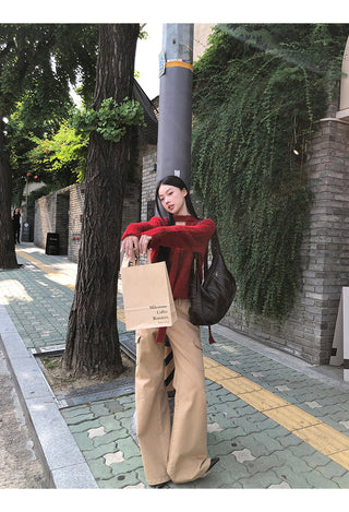 V-Neck Loose Sweater