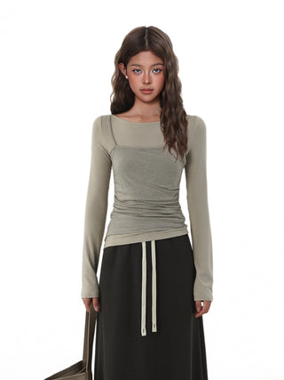 Sling Fake Two-Piece Top