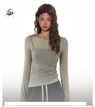 Sling Fake Two-Piece Top