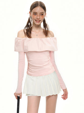 Ruffled Off-Shoulder Top