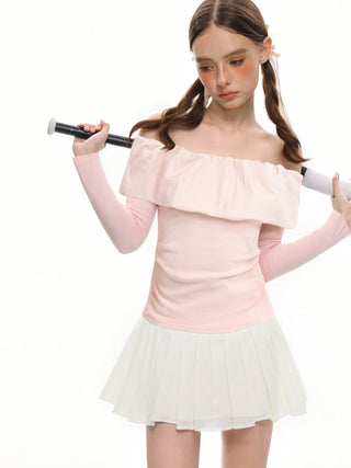 Ruffled Off-Shoulder Top