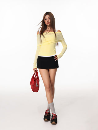 Fake Two-Piece I-Back Top