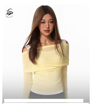 Fake Two-Piece I-Back Top
