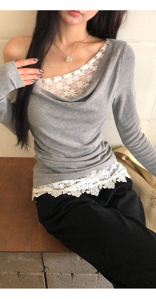 Lace Detail T-Shirt