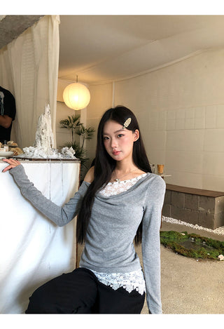 Lace Detail T-Shirt