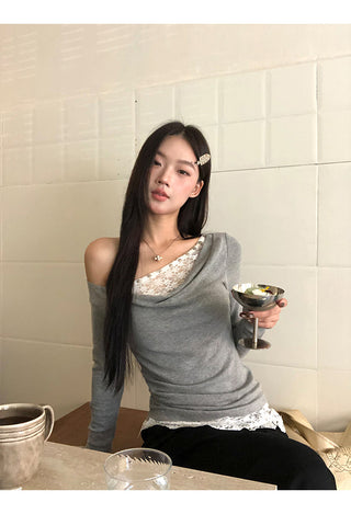 Lace Detail T-Shirt