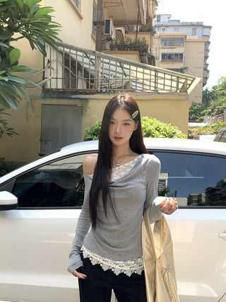 Lace Detail T-Shirt
