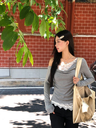 Lace Detail T-Shirt
