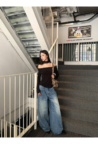 Off-Shoulder T-Shirt