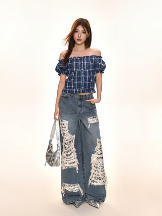 Puff Sleeve Off-Shoulder Top