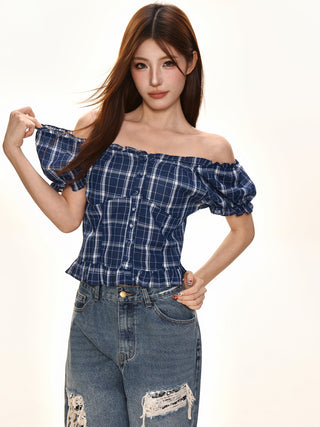 Puff Sleeve Off-Shoulder Top