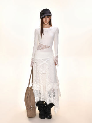 Lace Rhinestone Shirt