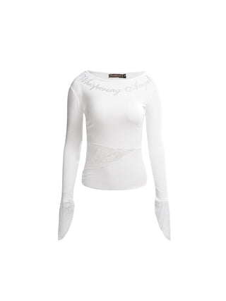 Lace Rhinestone Shirt