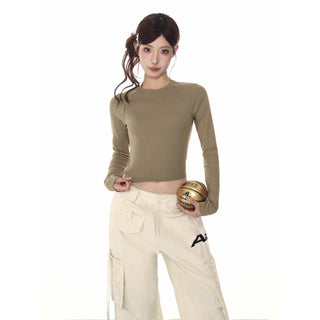 Midriff-Baring Short Top
