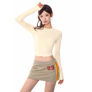 Midriff-Baring Short Top