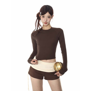 Midriff-Baring Short Top
