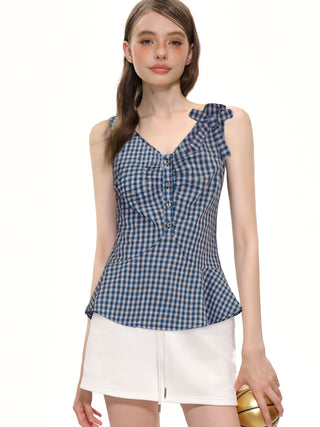 Plaid Bow Camisole