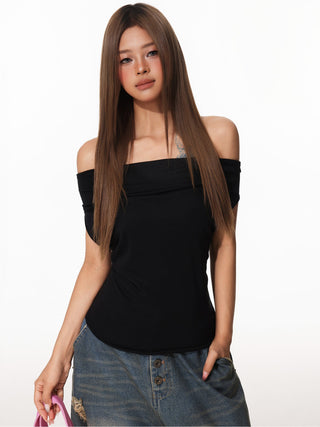 Off-Shoulder Backless Top