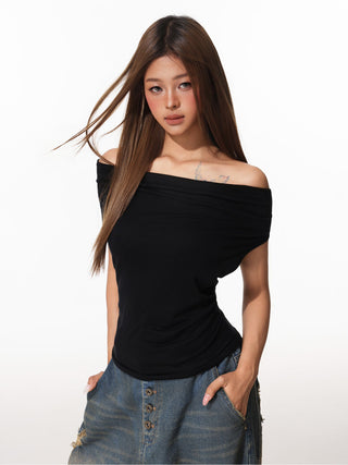 Off-Shoulder Backless Top