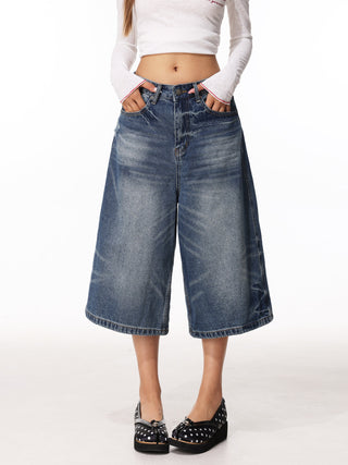 Retro Distressed Jeans