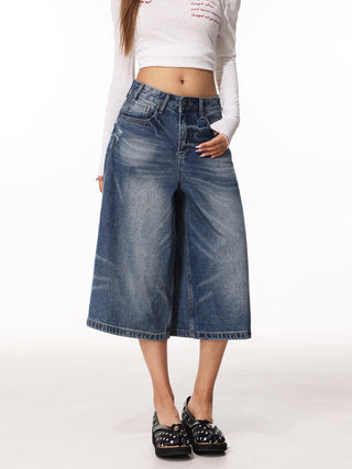 Retro Distressed Jeans