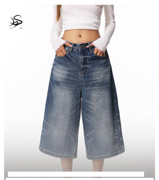 Retro Distressed Jeans