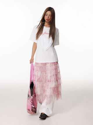 Lace Love Print T-Shirt