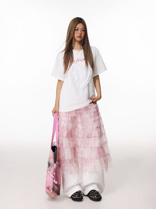 Lace Love Print T-Shirt