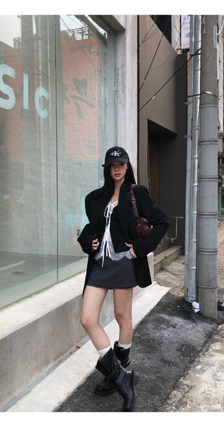 A-Line Skirt Gray