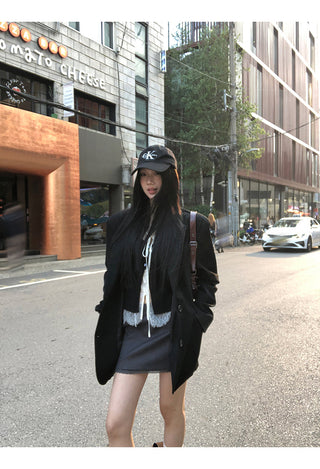 A-Line Skirt Gray