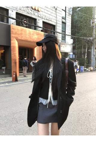 A-Line Skirt Gray
