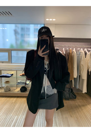 A-Line Skirt Gray