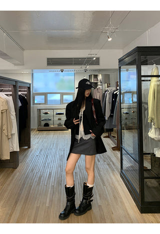 A-Line Skirt Gray