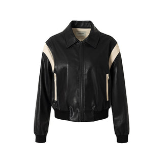 Patchwork Leather Jacket