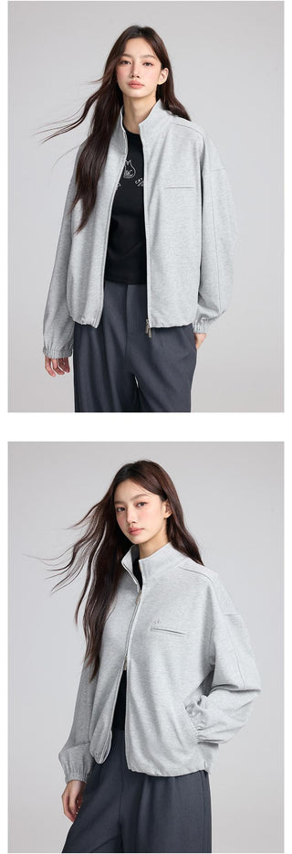 Zipper Sweater Jacket