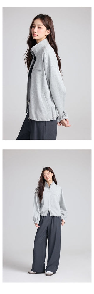 Zipper Sweater Jacket