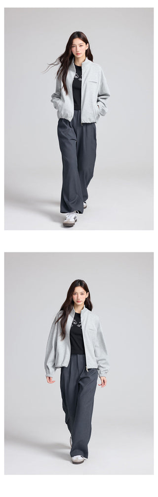 Zipper Sweater Jacket