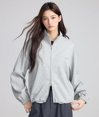 Zipper Sweater Jacket