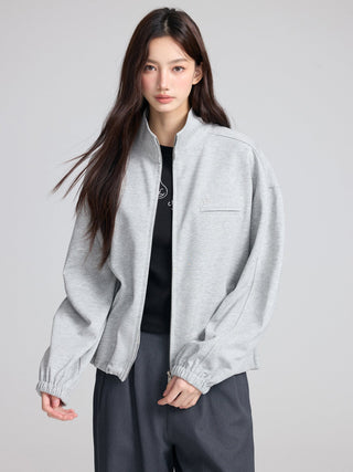 Zipper Sweater Jacket