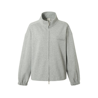 Zipper Sweater Jacket