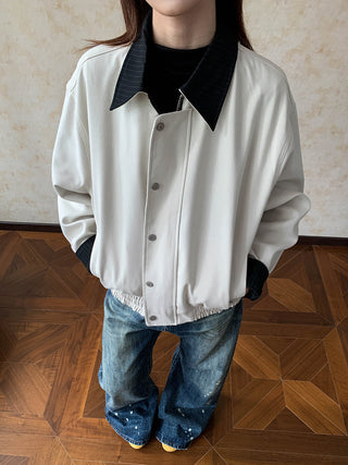 Cream Polo Jacket