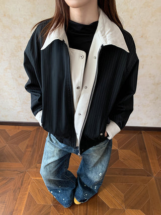 Cream Polo Jacket