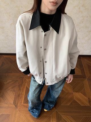 Cream Polo Jacket