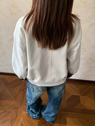 Cream Polo Jacket